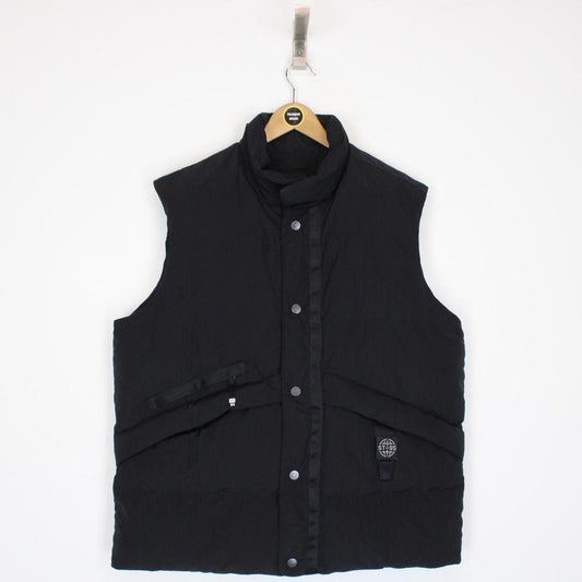 ST95 Black Recycled Nylon Puffer Gilet Vest