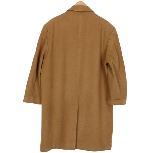 Vintage 80s Burberry Tan Brown Wool Overcoat