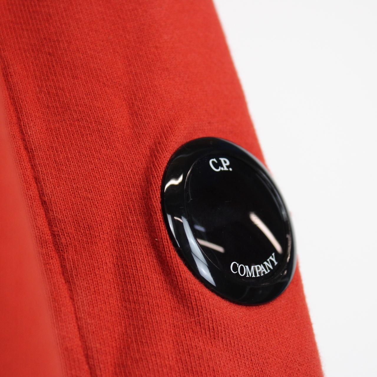 CP Company Red Goggle Lens Cotton Sweatshirt Jumper