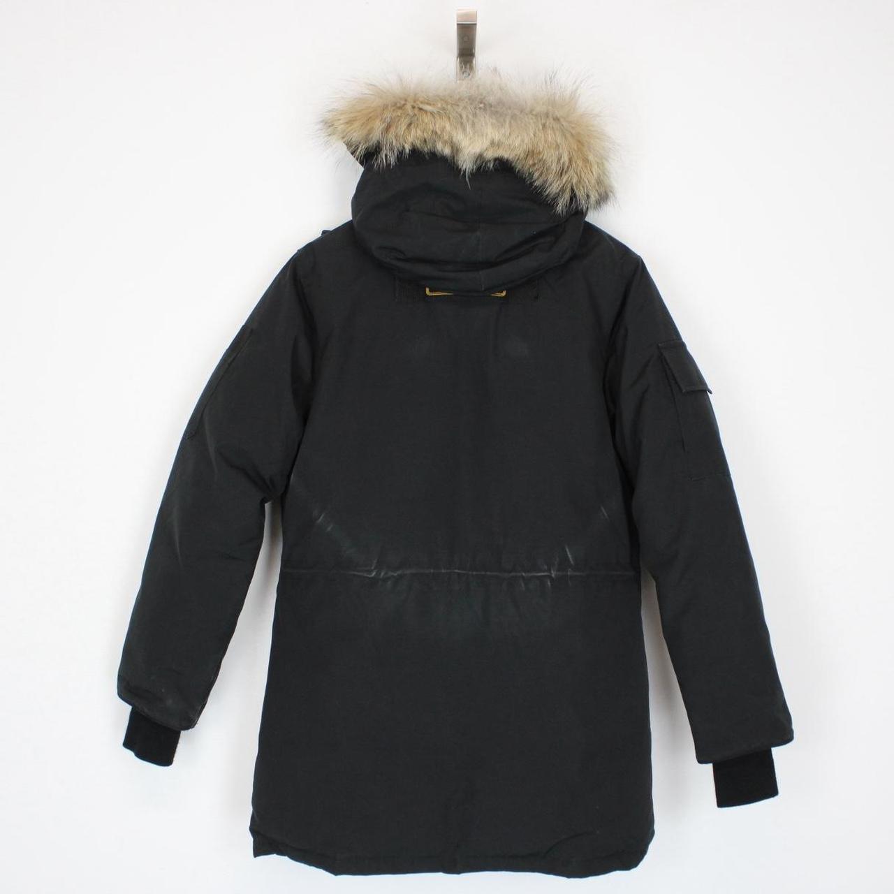 Canada Goose Black Expedition Parka Down Jacket with Fur Trim