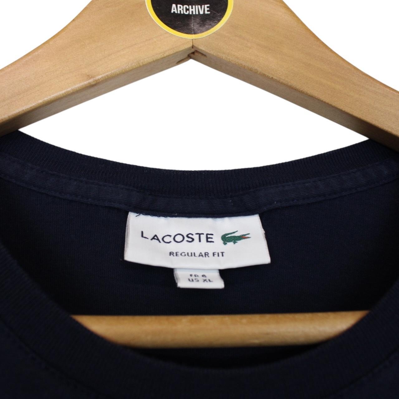 Lacoste Navy Blue Cotton Short Sleeve T-Shirt
