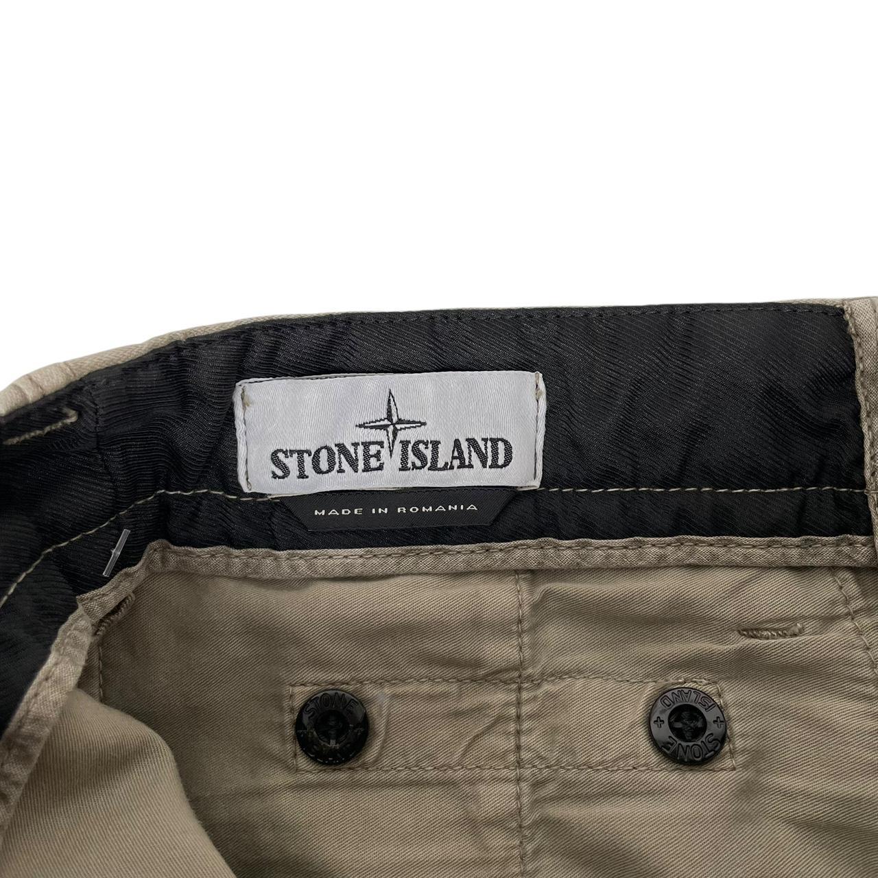 Stone Island AW 2019 Khaki Green Skinny Fit Cargo Trousers