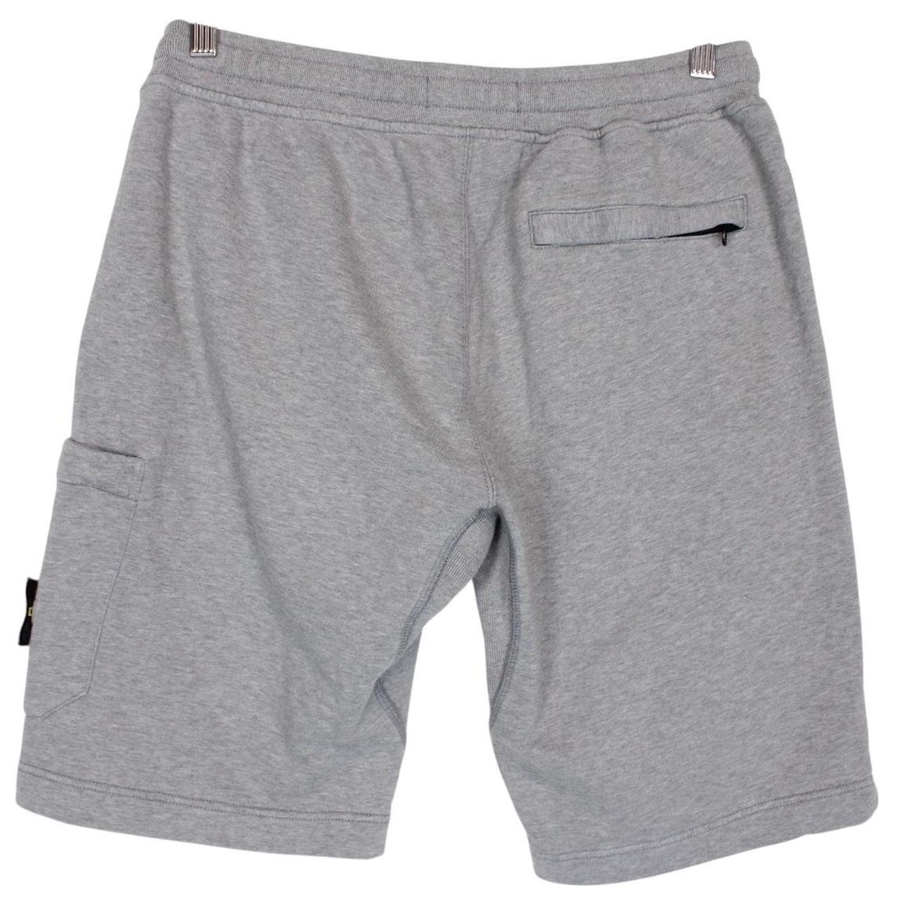 Stone Island SS 2018 Grey Cotton Jogger Shorts