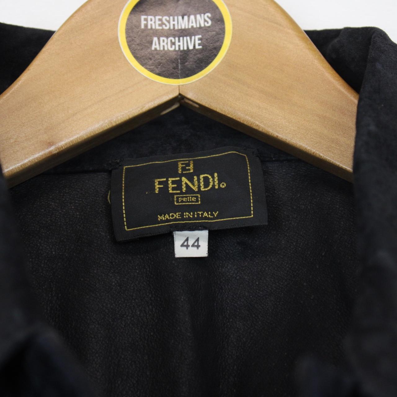 Vintage 90s Fendi Grey and Navy Blue Zucca Monogram Nylon and Velour Jacket