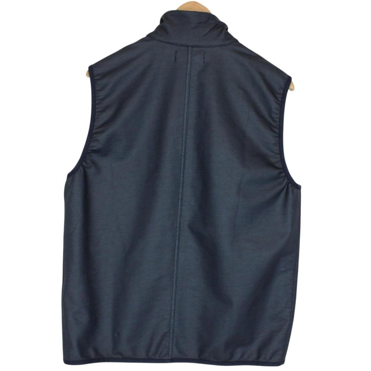 Stone Island SS 2022 Felpa Diagonale Gommata Navy Blue Vest Jacket