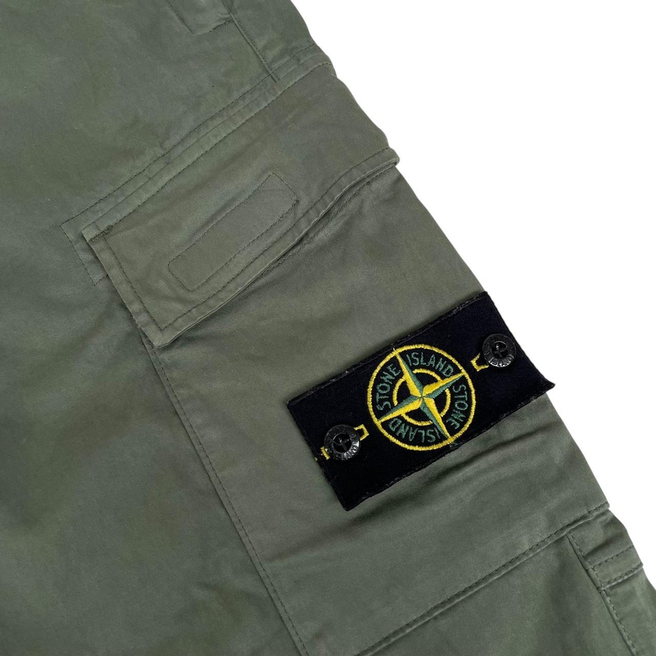Stone Island AW 2021 Green RE-T Fit Cargo Trousers