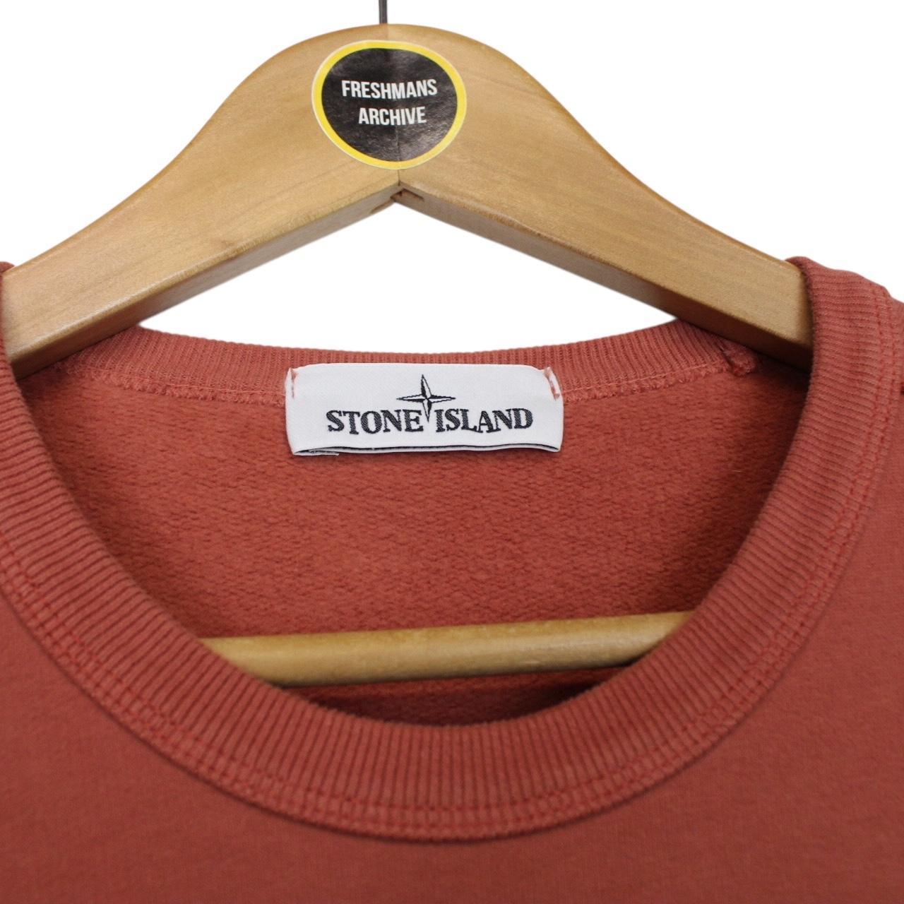 Stone Island AW 2019 Orange Cotton Sweatshirt Jumper