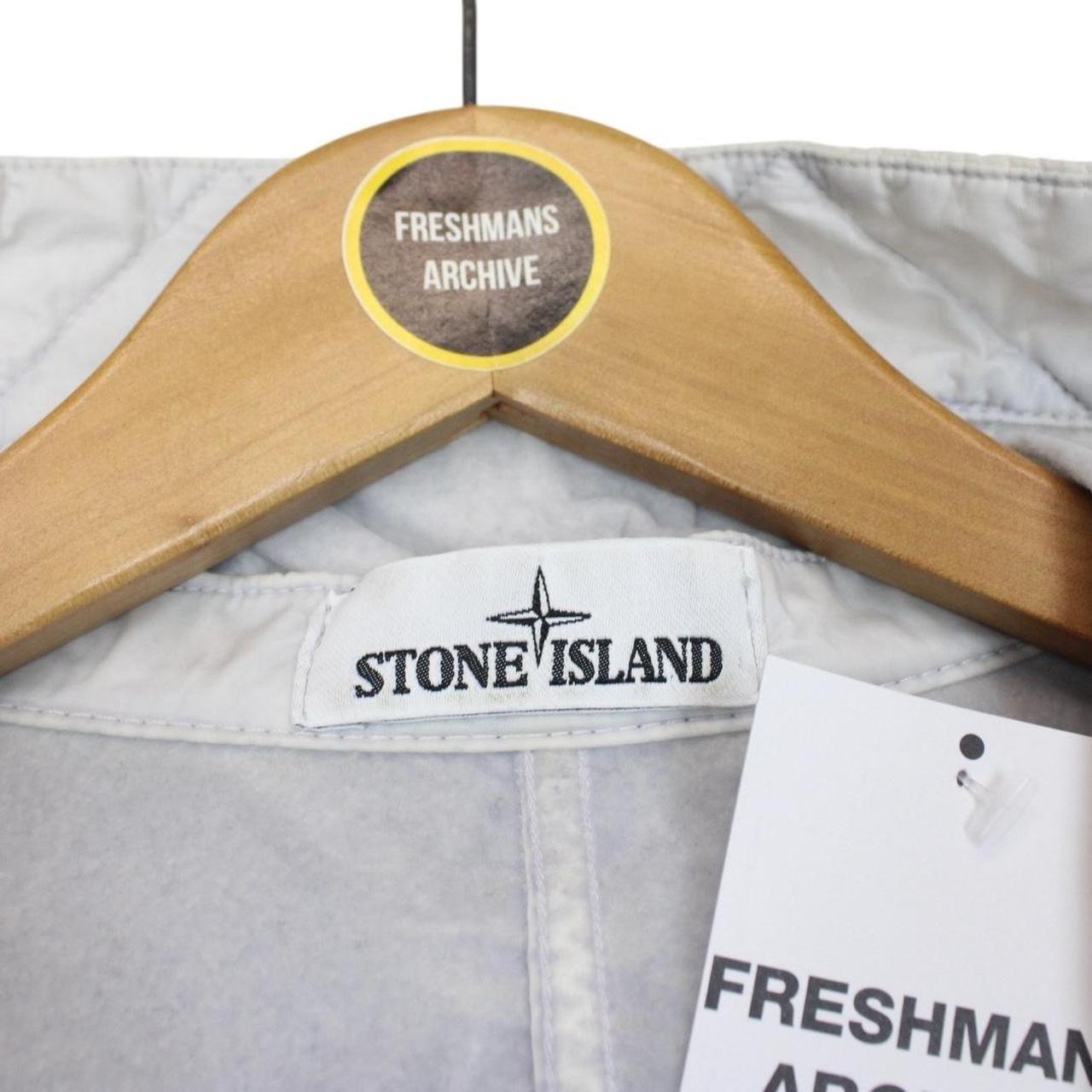 Stone Island AW 2018 Grey Full Zip Lamy Flock Nylon Hooded Jacket