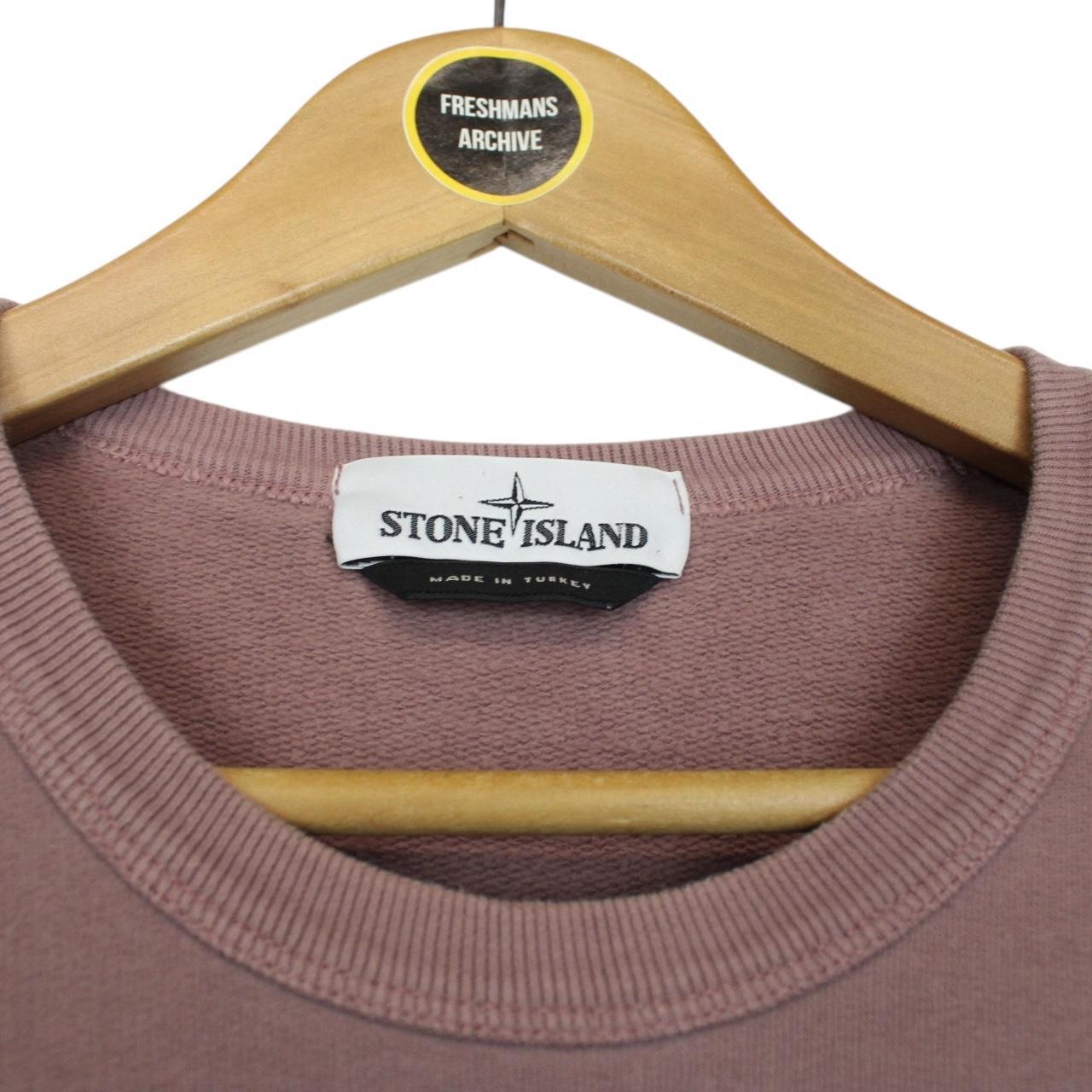 Stone Island AW 2018 Mauve Cotton Sweatshirt Jumper