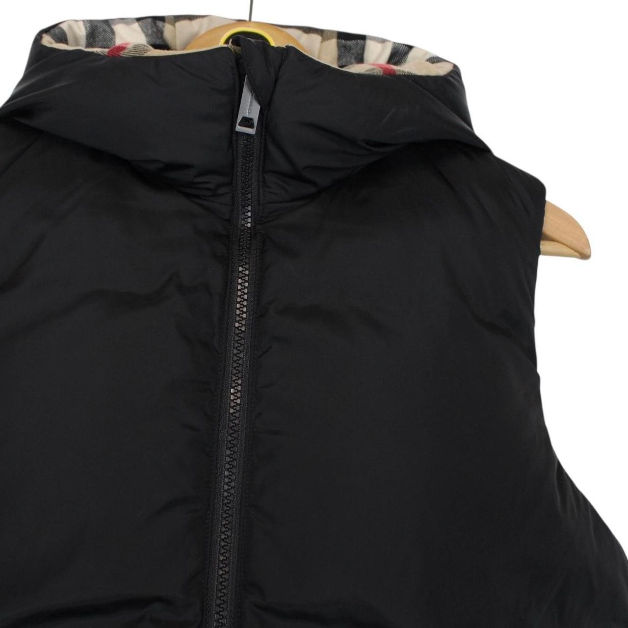 Burberry Beige and Black Nova Check Reversible Cotton Down Gilet / Bodywarmer