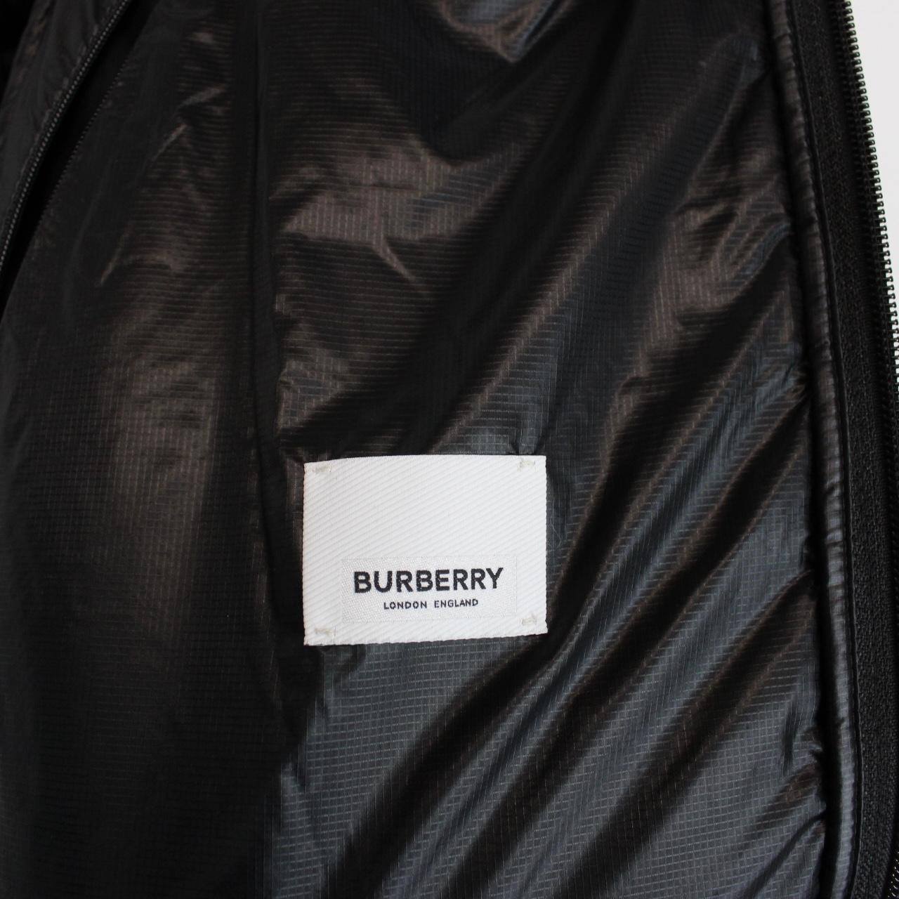 Burberry Black Lenham Logo Appliqué Packable Lightweight Down Jacket