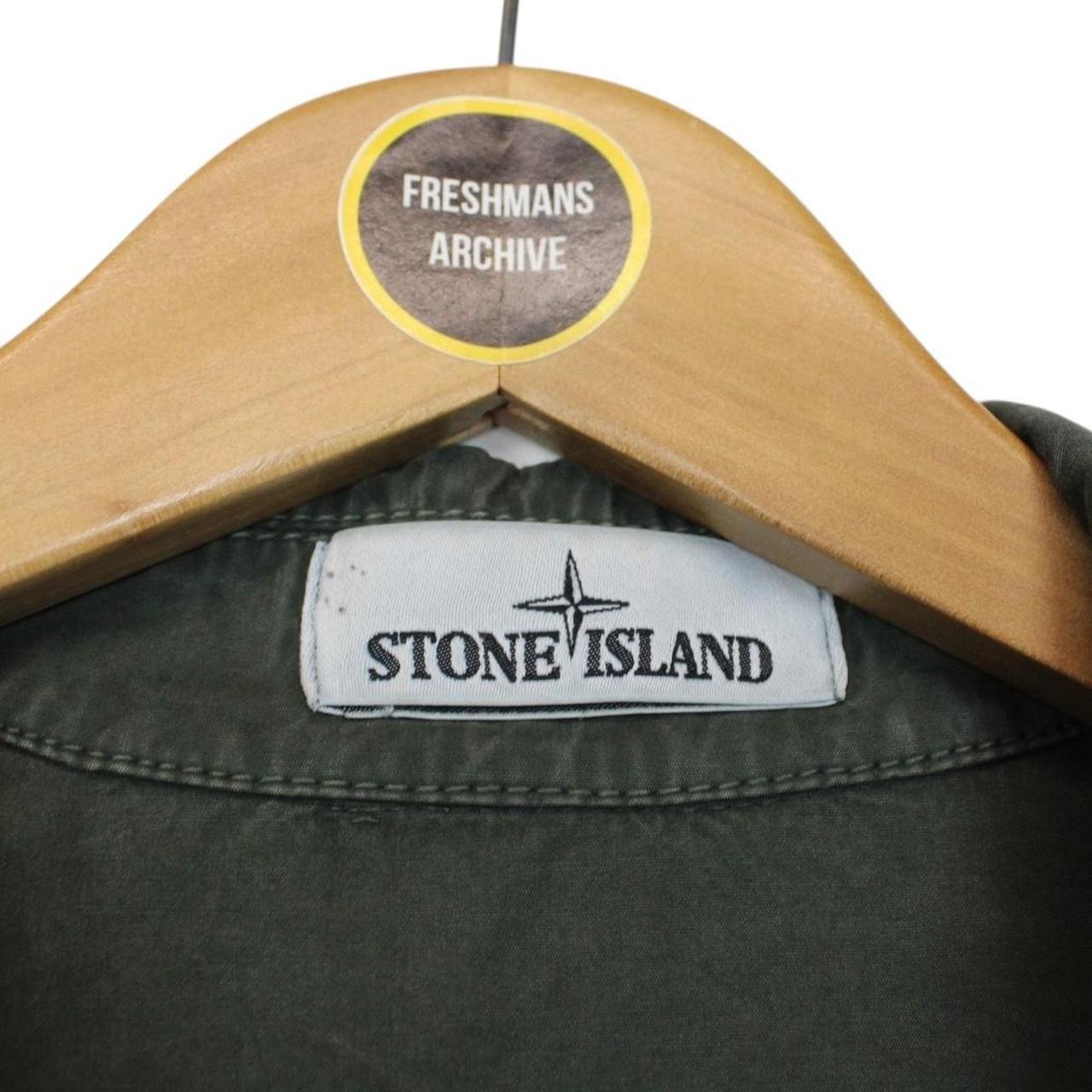 Stone Island AW 2020 Green Full Zip Cotton Overshirt Jacket