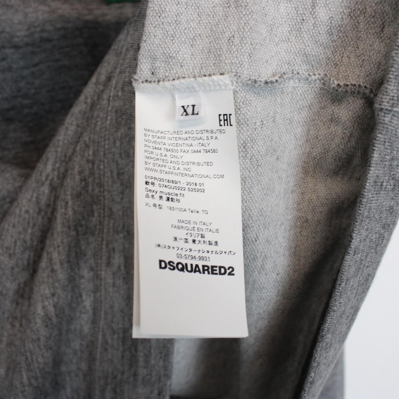 Dsquared2 Grey and Multicoloured Patch Logo Sweatshirt Jumper