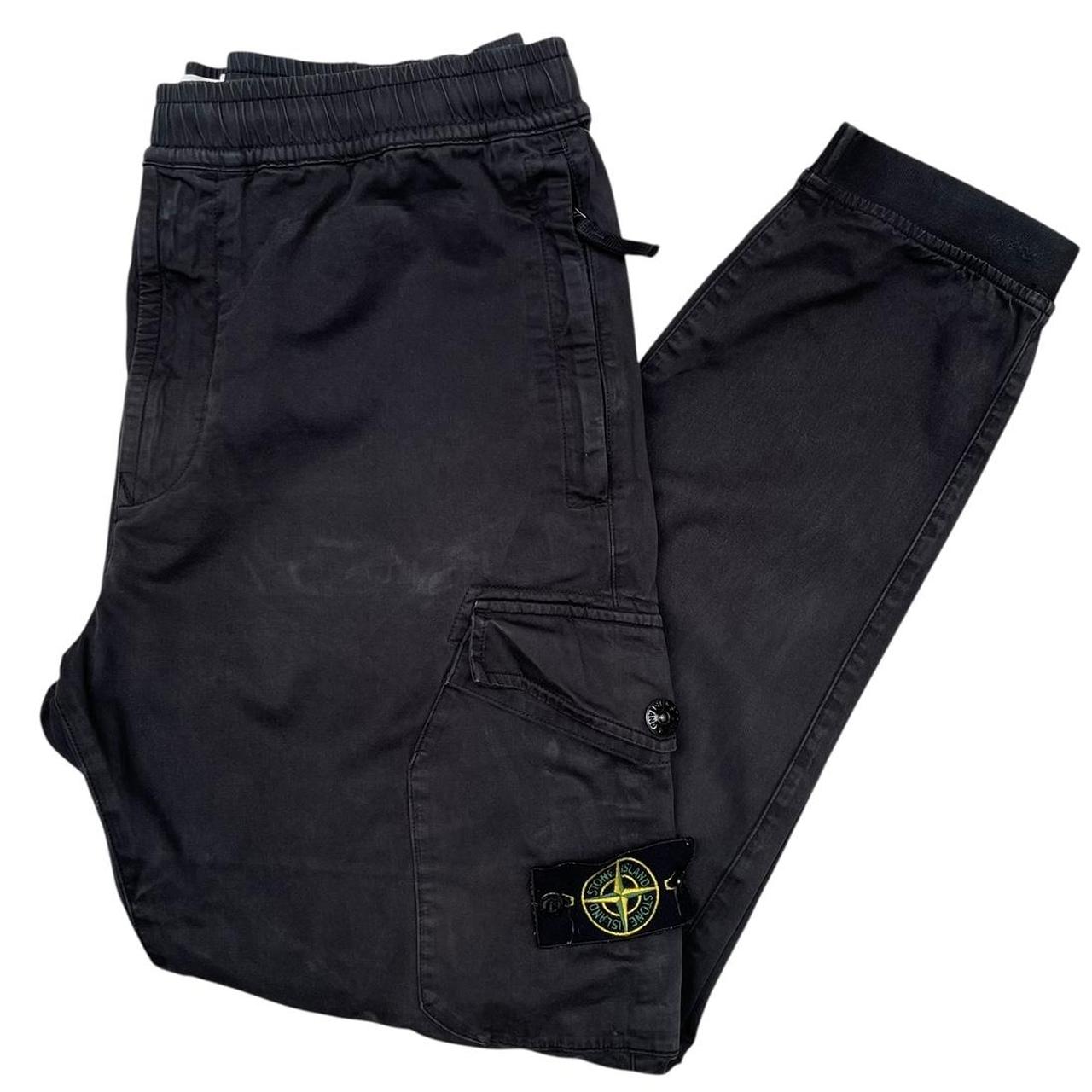 Stone Island AW 2020 Black RE-T Fit Cargo Trousers