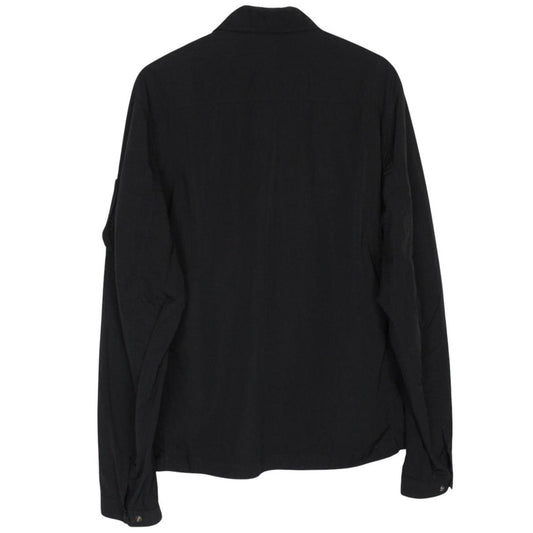 CP Company Black Nylon Lens Overshirt Jacket