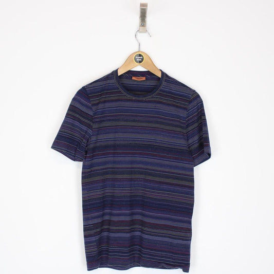 Missoni Multicoloured Striped Short Sleeve Cotton T-Shirt