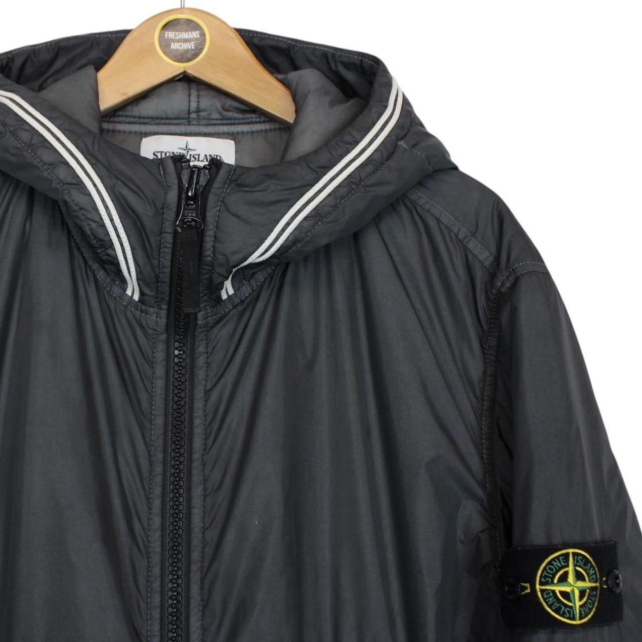 Stone Island AW 2020 Grey Garment Dyed Crinkle Reps NY Primaloft Jacket