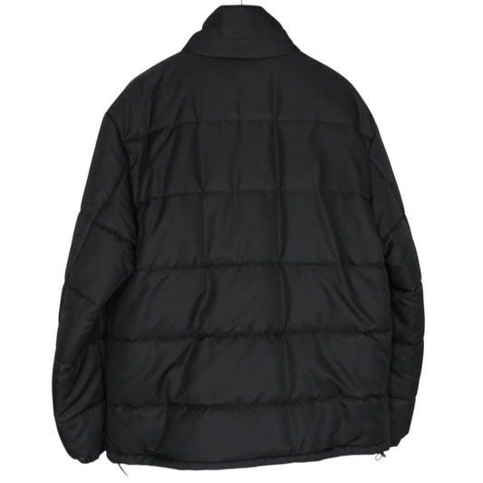 Dolce & Gabbana Black Logo Tag High Neck Padded Jacket