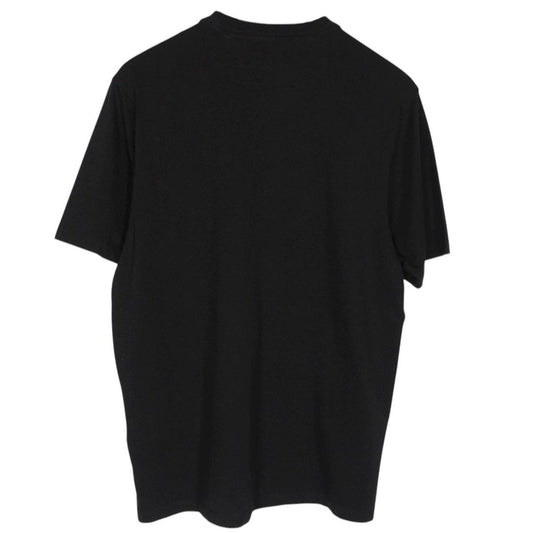 CP Company Black and White Sailor 30/1 Vertical Logo Cotton Short Sleeve T-Shirt