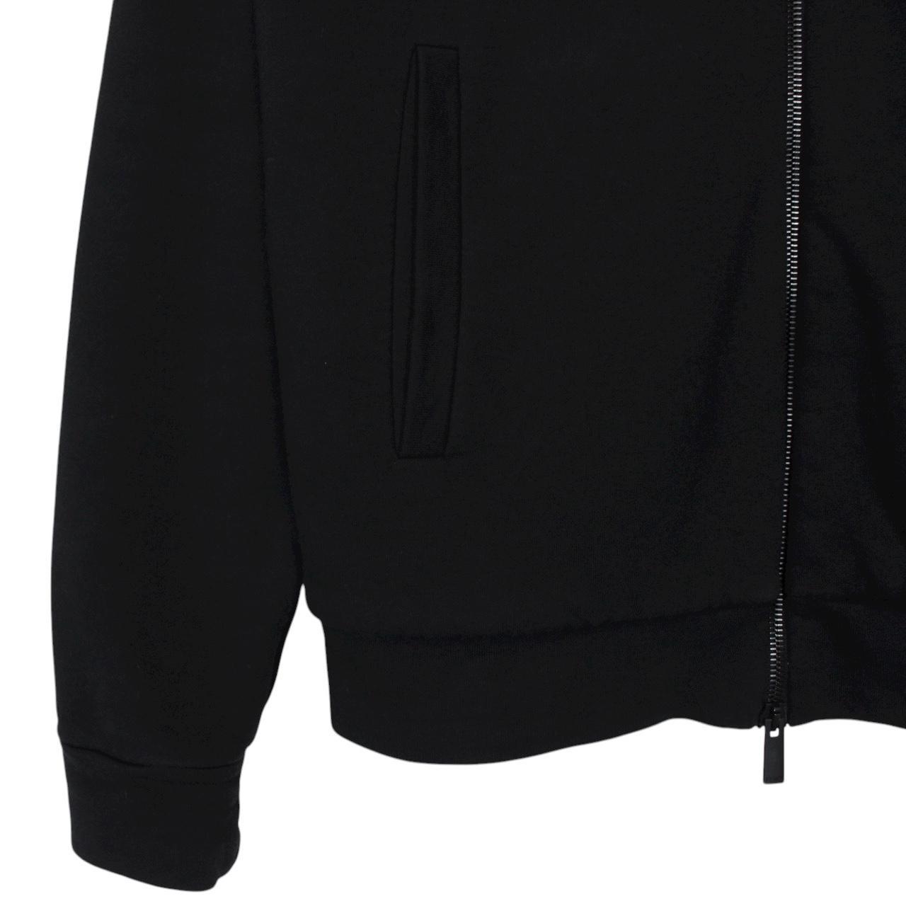 Fendi Black and Yellow Diabolic Full Zip Cotton Sweatshirt Jumper