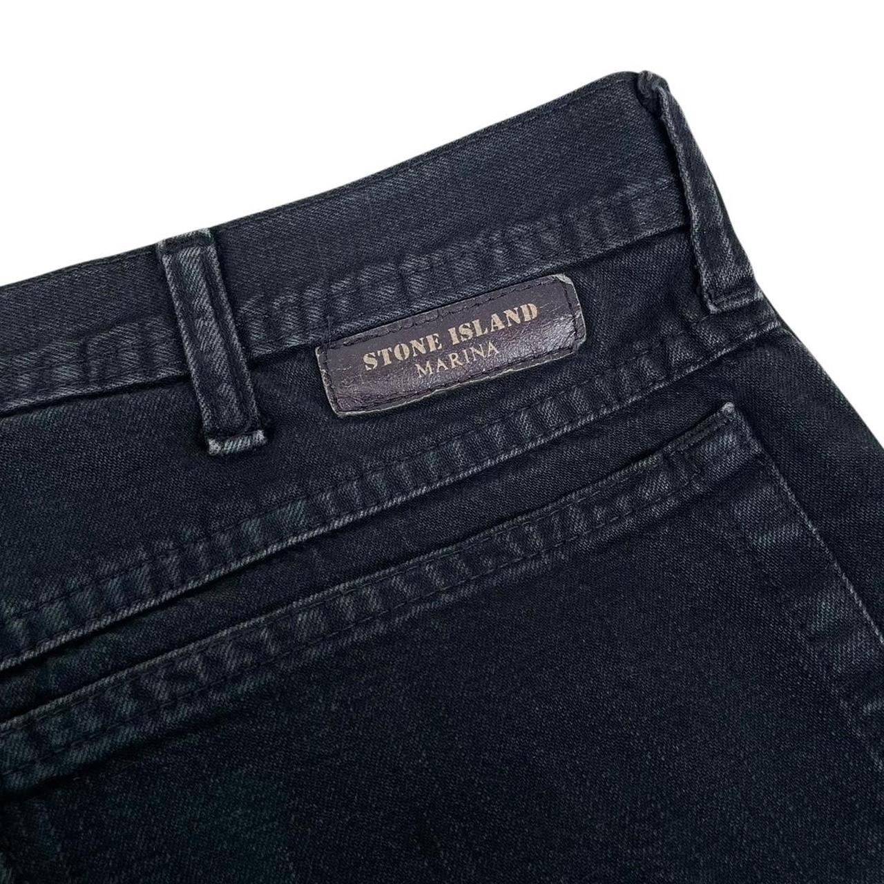 Vintage Stone Island Marina SS 1995 Black Straight Leg Fit Denim Jeans