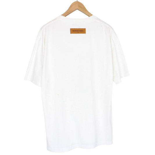 Louis Vuitton LV White Birds Print Short Sleeve Cotton T-Shirt