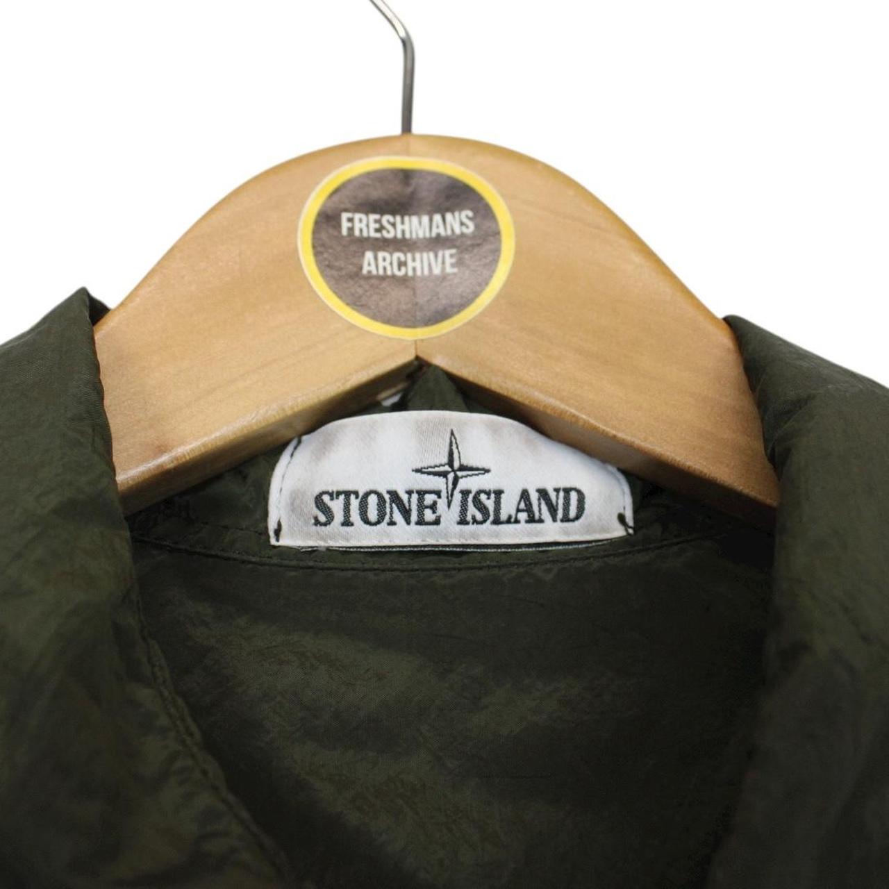 Stone Island SS 2018 Khaki Green Full Zip Nylon Metal Overshirt Jacket