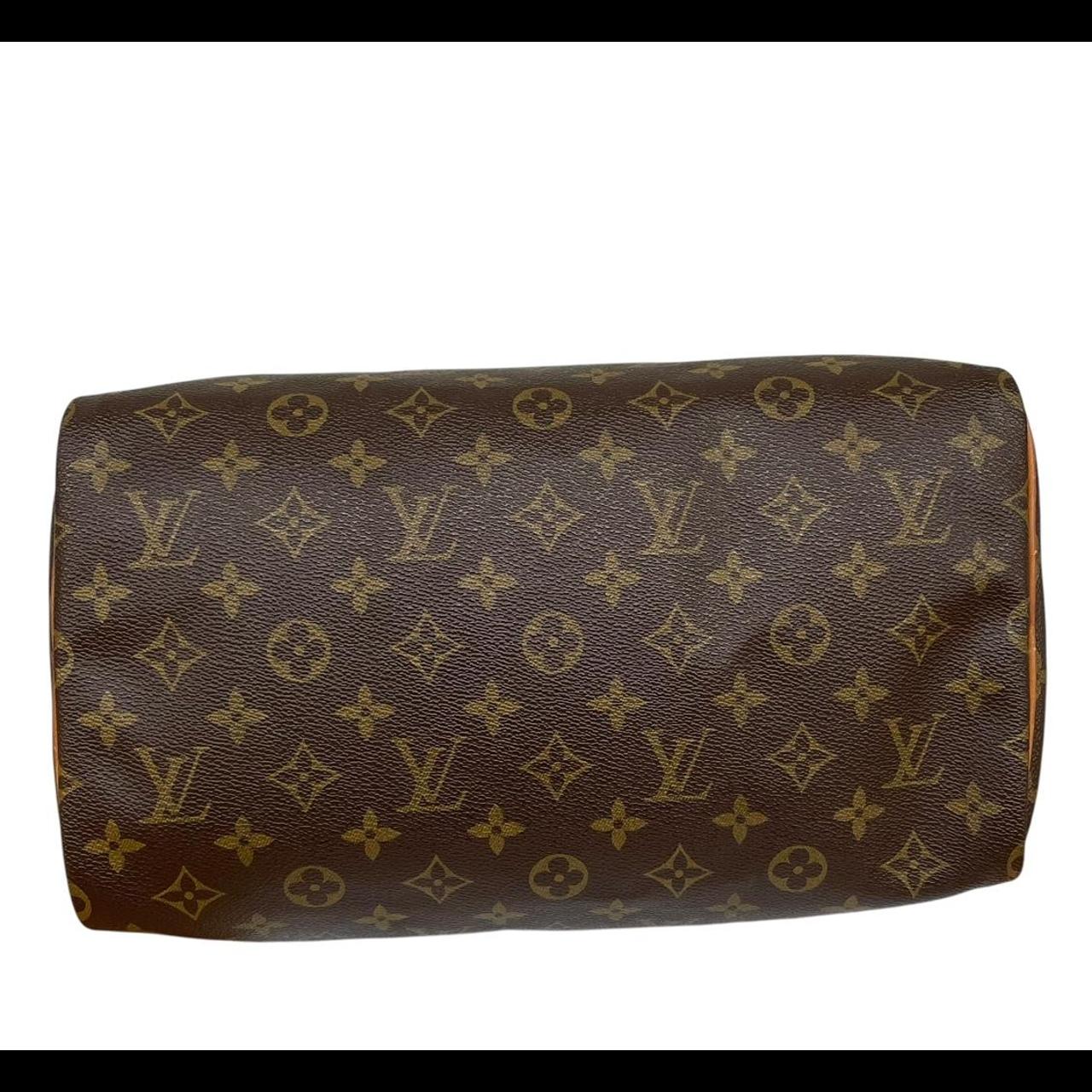 Vintage Louis Vuitton 1983 Speedy 30 Brown and Beige Monogram Coated Canvas Bag