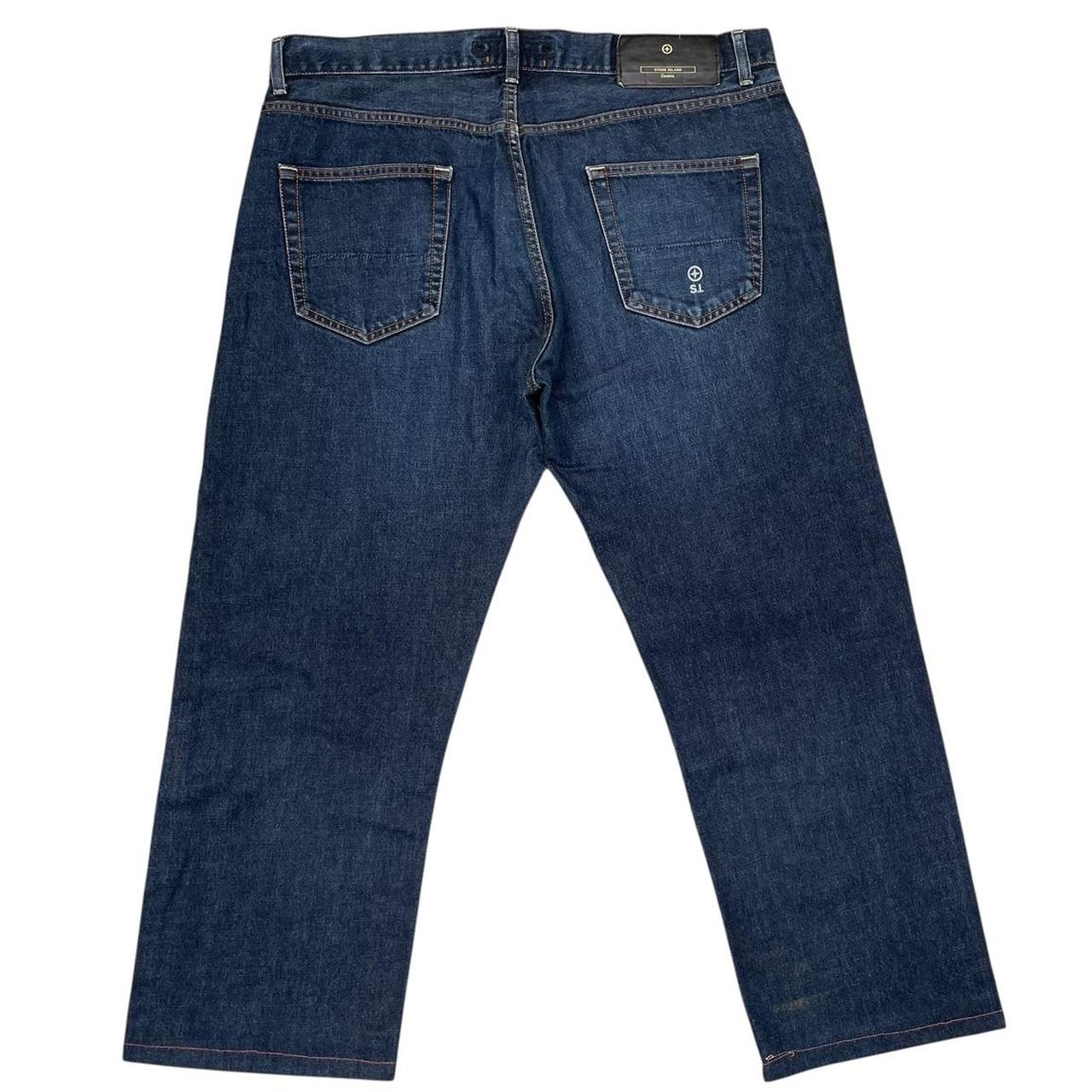 Vintage Stone Island Denims Navy Blue Straight Leg Fit Denim Jeans