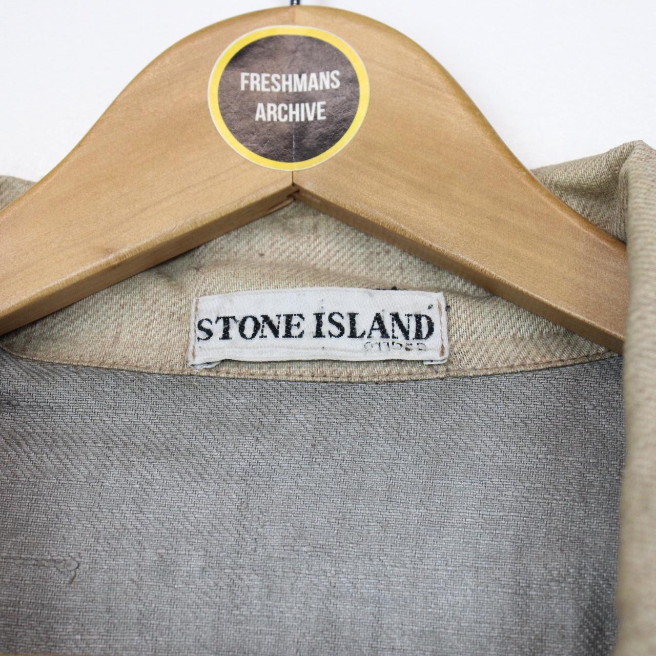 Vintage Stone Island SS 2003 Beige Resin Lino Flax Spalmultra Jacket