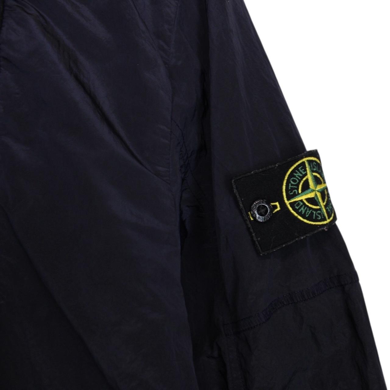 Stone Island AW 2018 Navy Blue Full Zip Nylon Metal Overshirt Jacket