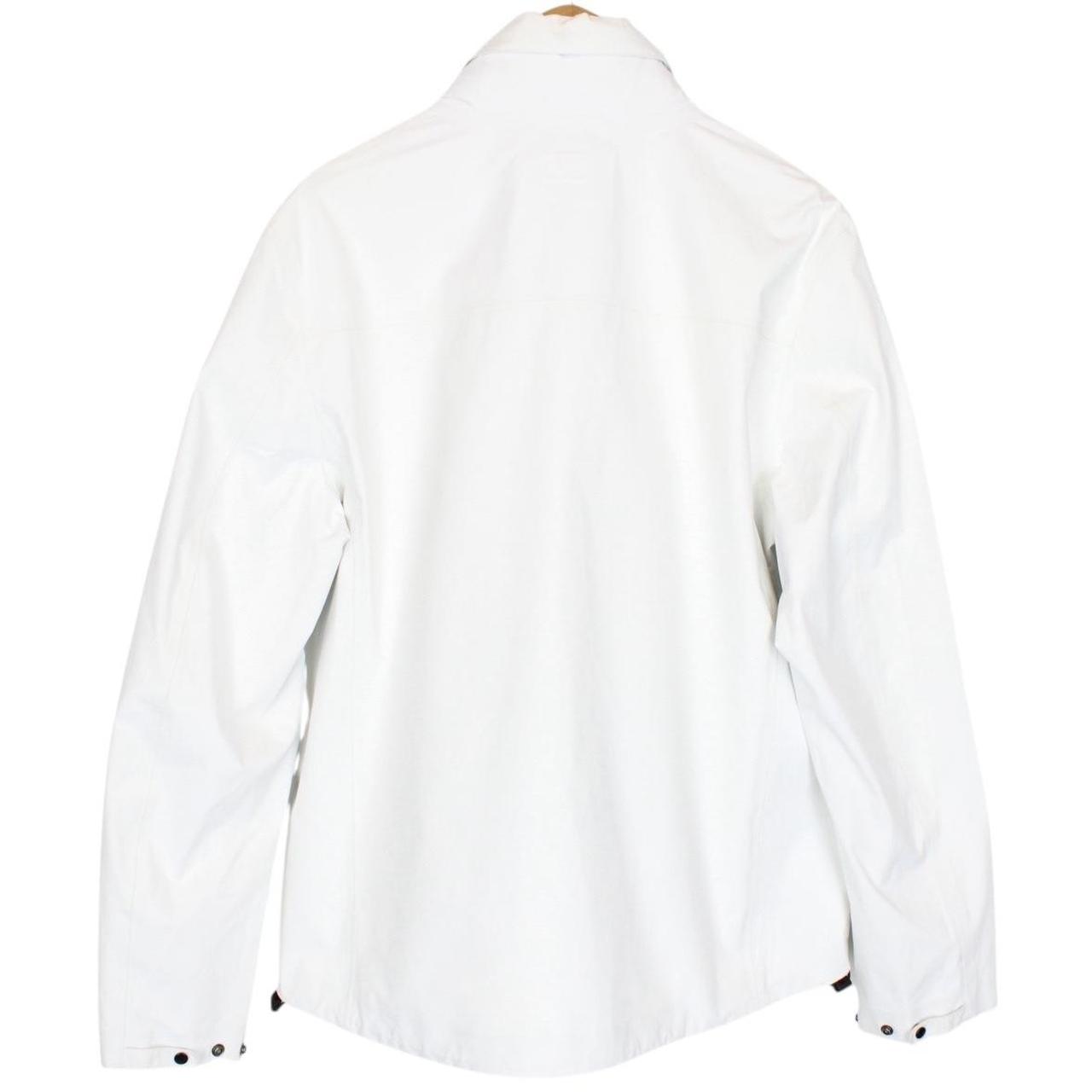 CP Company White T-Mack Full Zip Waterproof Lens Jacket