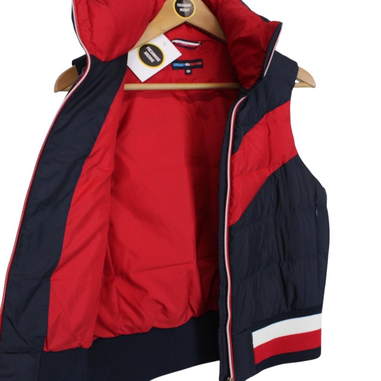 Tommy Hilfiger Navy Blue, Red and White Full Zip Gilet / Bodywarmer