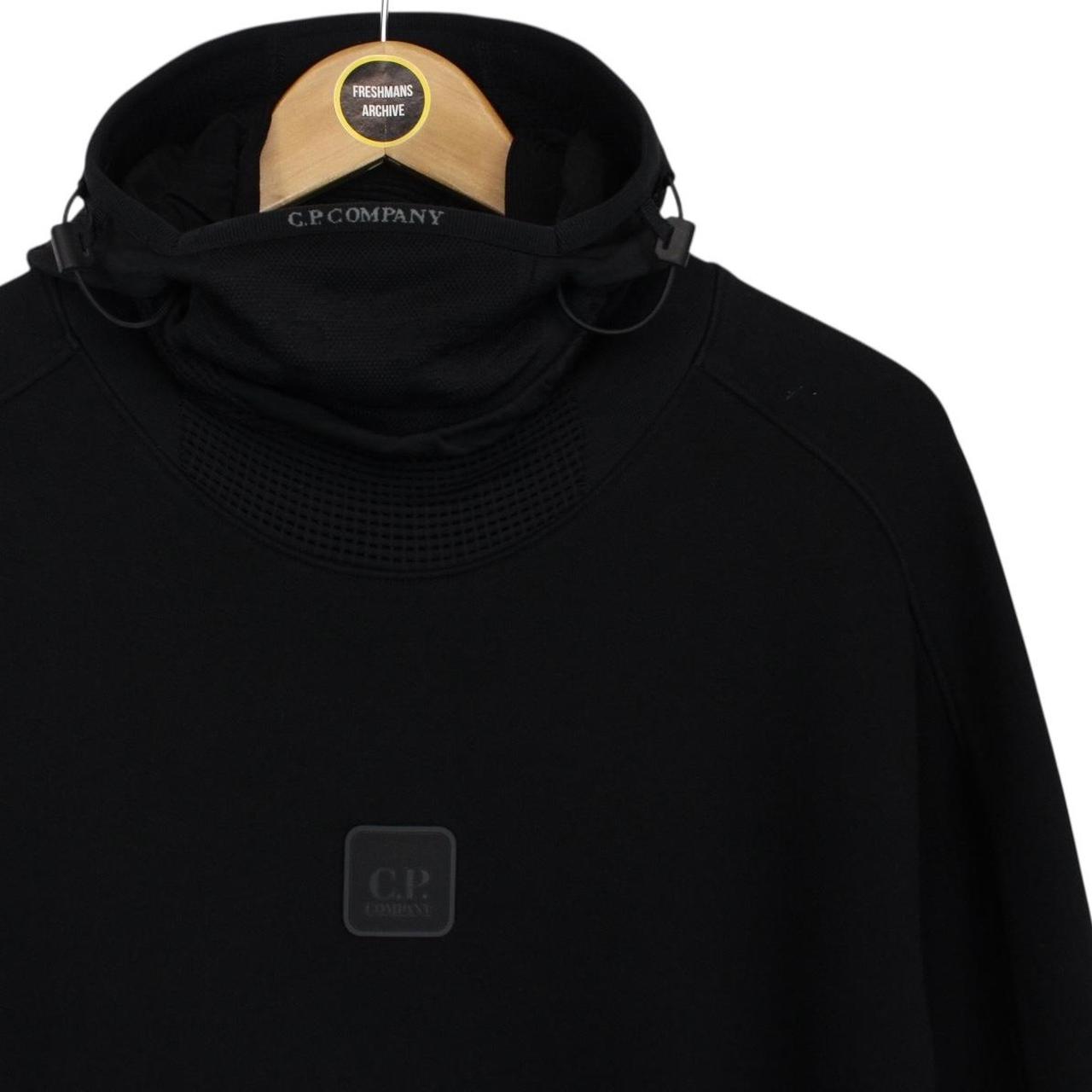 CP Company Metropolis Black Cotton Ninja Face Mask Hoodie Jumper