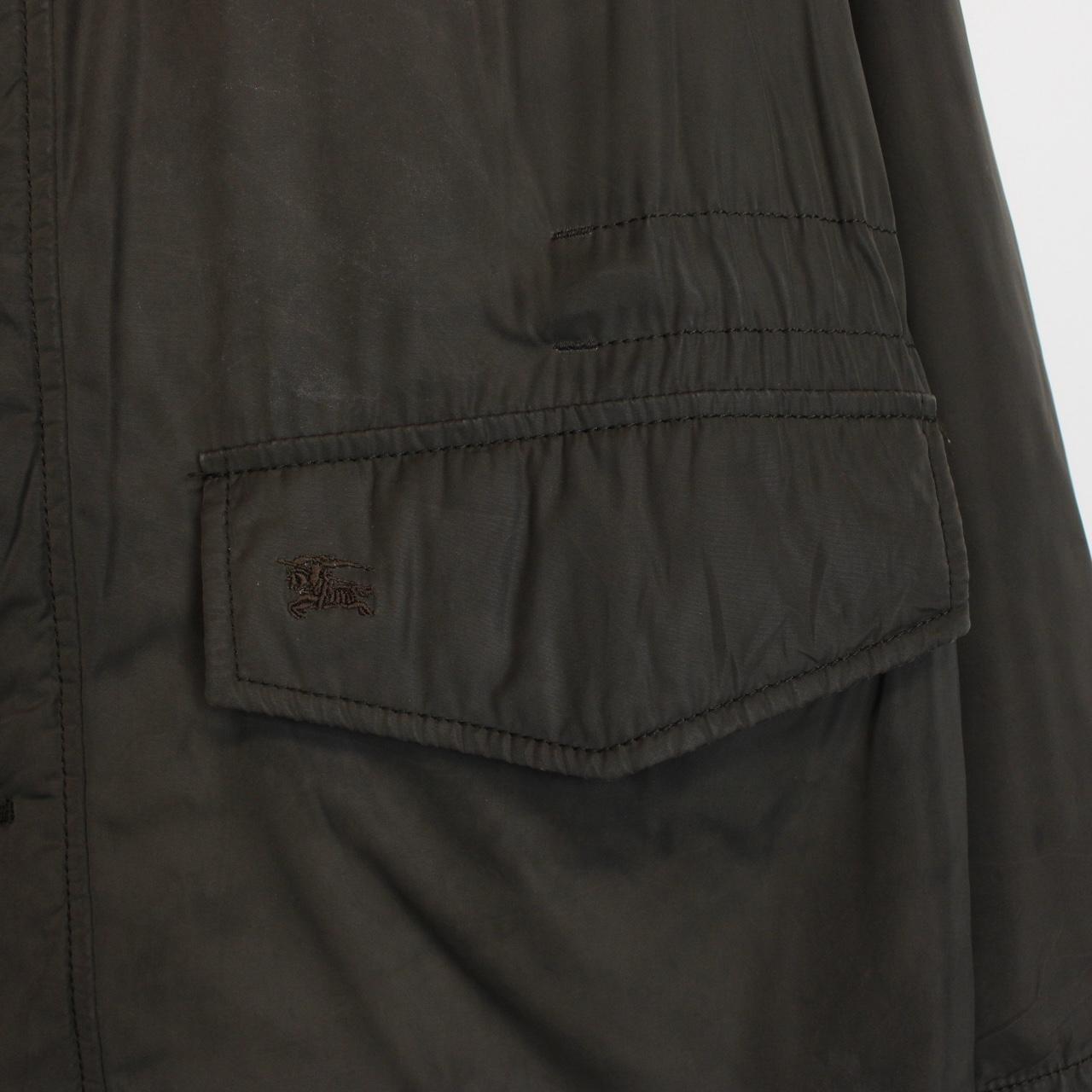 Vintage Burberry London Khaki Brown Nova Check Lined Multi Pocket Jacket