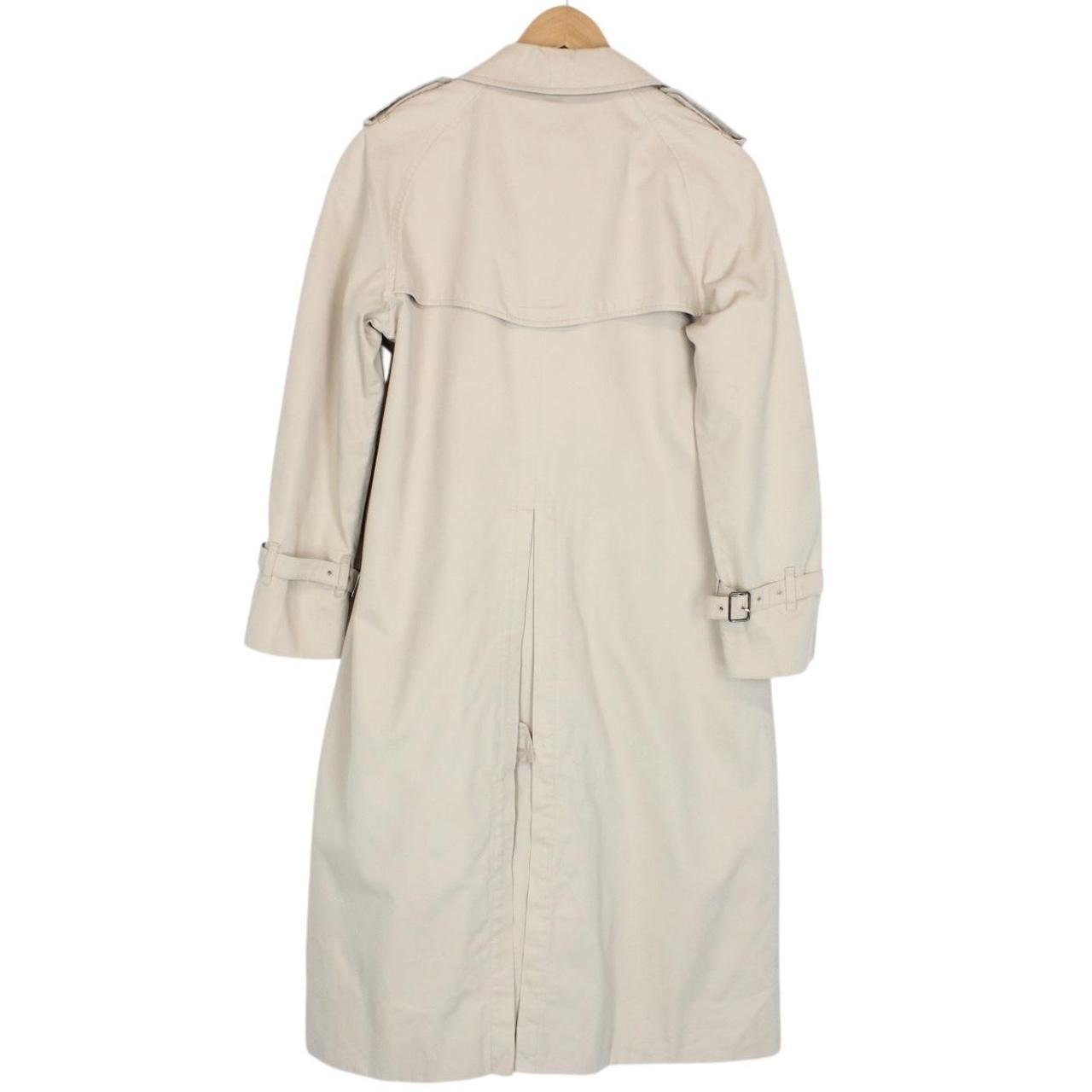Vintage 90s Burberry Beige Double Breasted Trench Coat