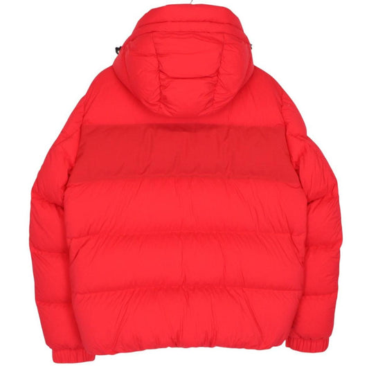 Moncler Grenoble Toss Red Full Zip Hooded Down Puffer Jacket