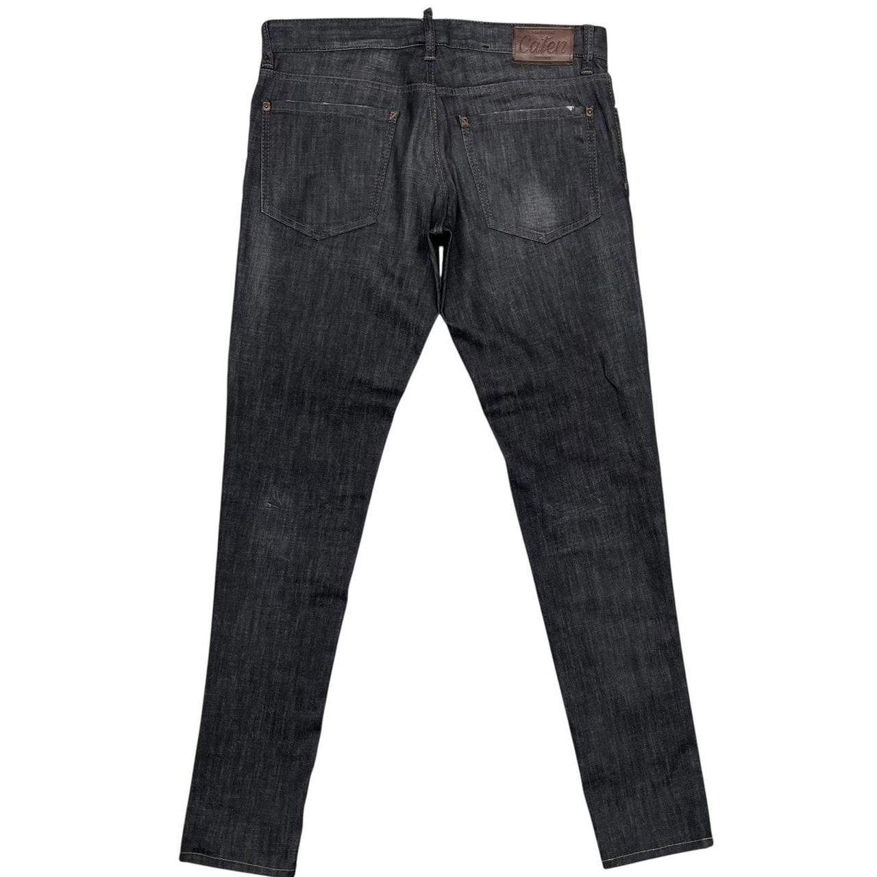 Dsquared2 Dark Grey Wash Distressed Caten Bros Slim Fit Jeans