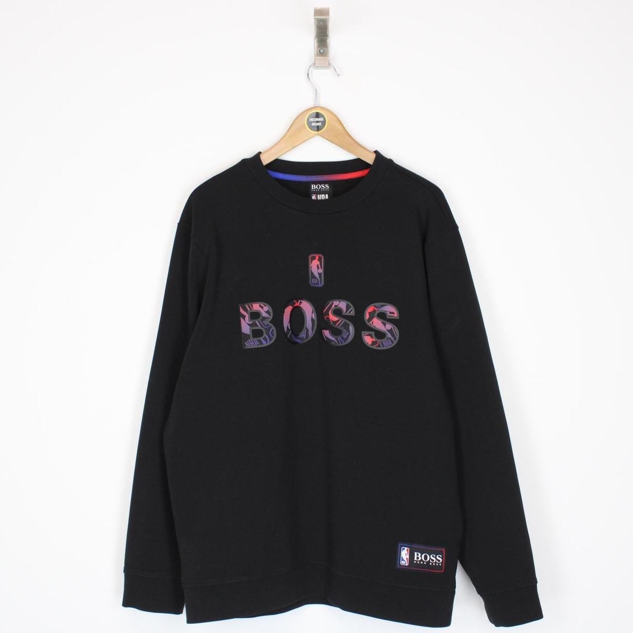 Hugo Boss x NBA Black Logo Print Sweatshirt Jumper