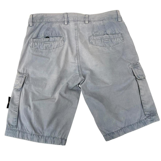 Stone Island SS 2014 Blue Bermuda Cotton Cargo Shorts