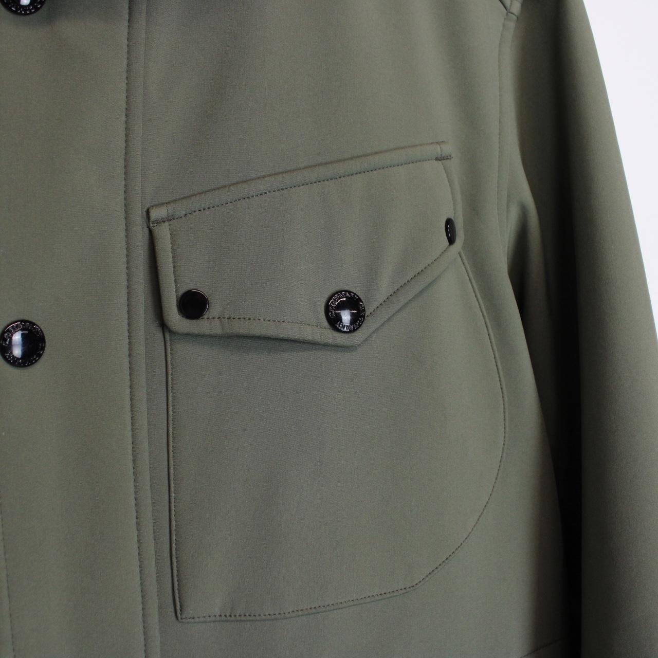 CP Company Military Olive Full Zip 3 Pocket Hooded Soft Shell Goggle Jacket