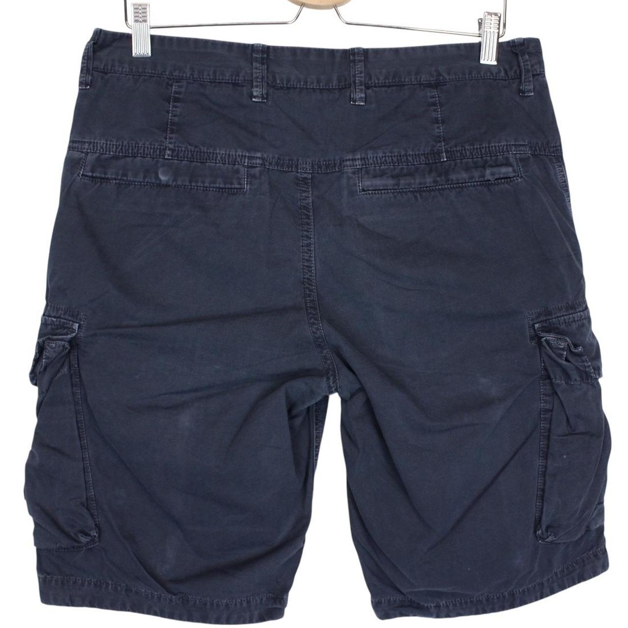 Stone Island SS 2019 Navy Blue Bermuda Cotton Cargo Shorts