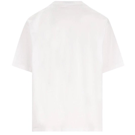 Gucci White Short Sleeve Logo Print Cotton T-Shirt