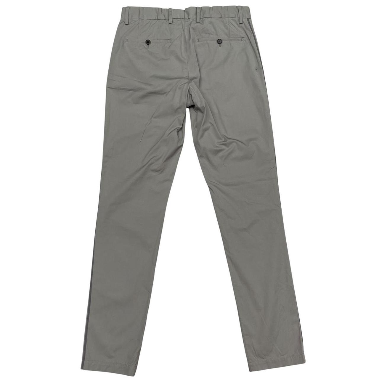 Lanvin Grey Slim Fit Cotton Trousers
