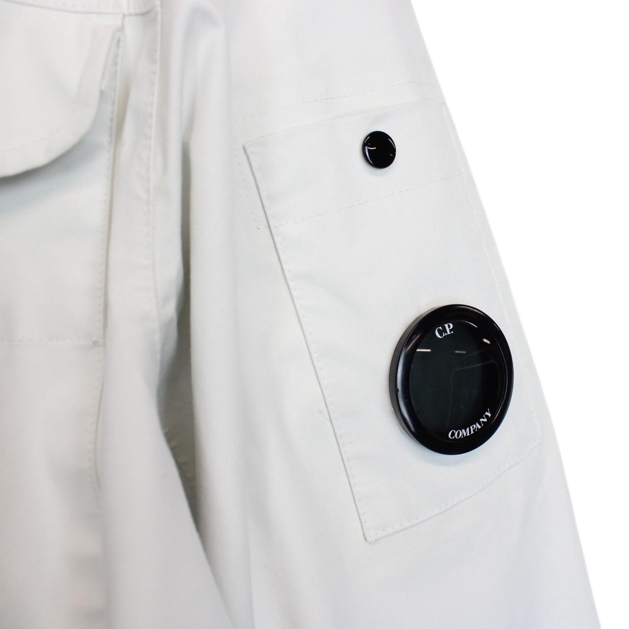 CP Company White T-Mack Full Zip Waterproof Lens Jacket