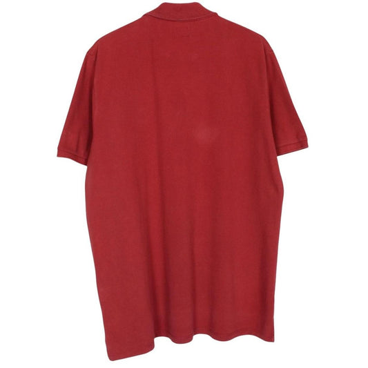 CP Company Red Short Sleeve Cotton Polo Shirt