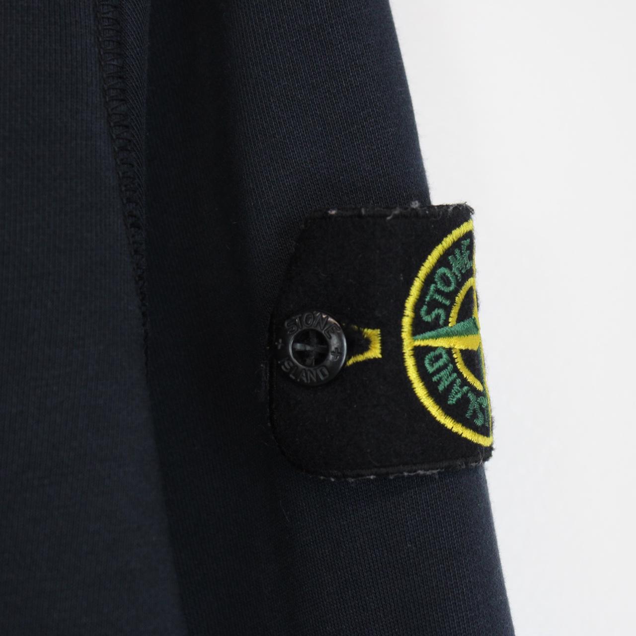 Stone Island SS 2022 Navy Blue Cotton Sweatshirt Jumper