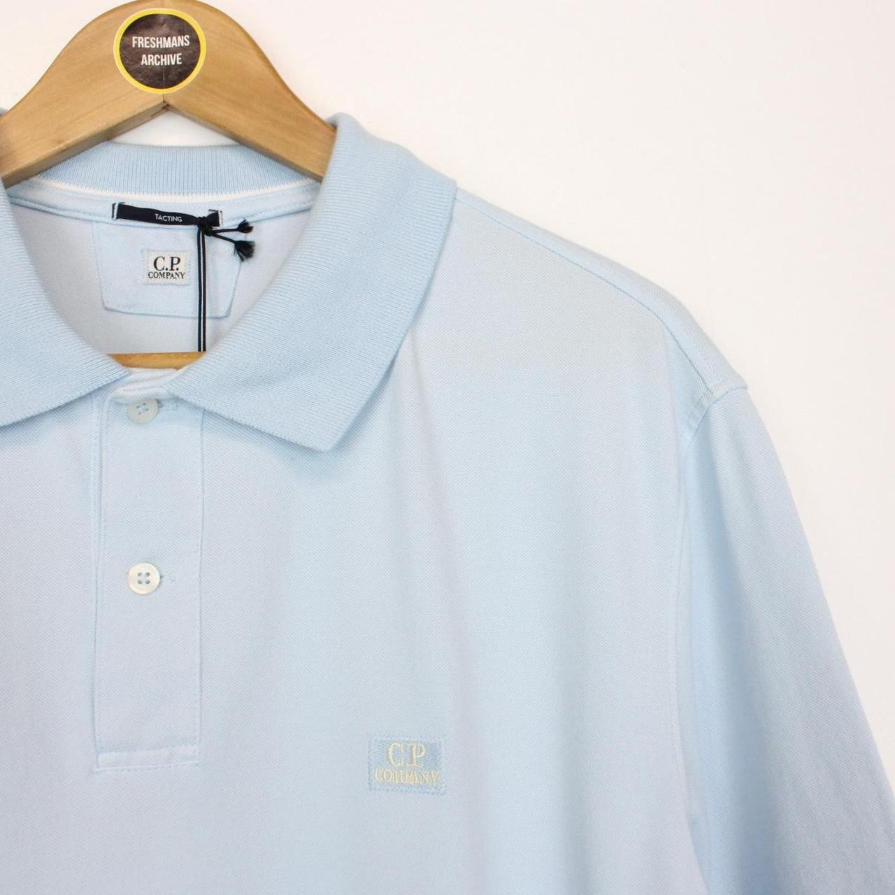 CP Company Light Blue Short Sleeve Tacting Piquet Polo Shirt