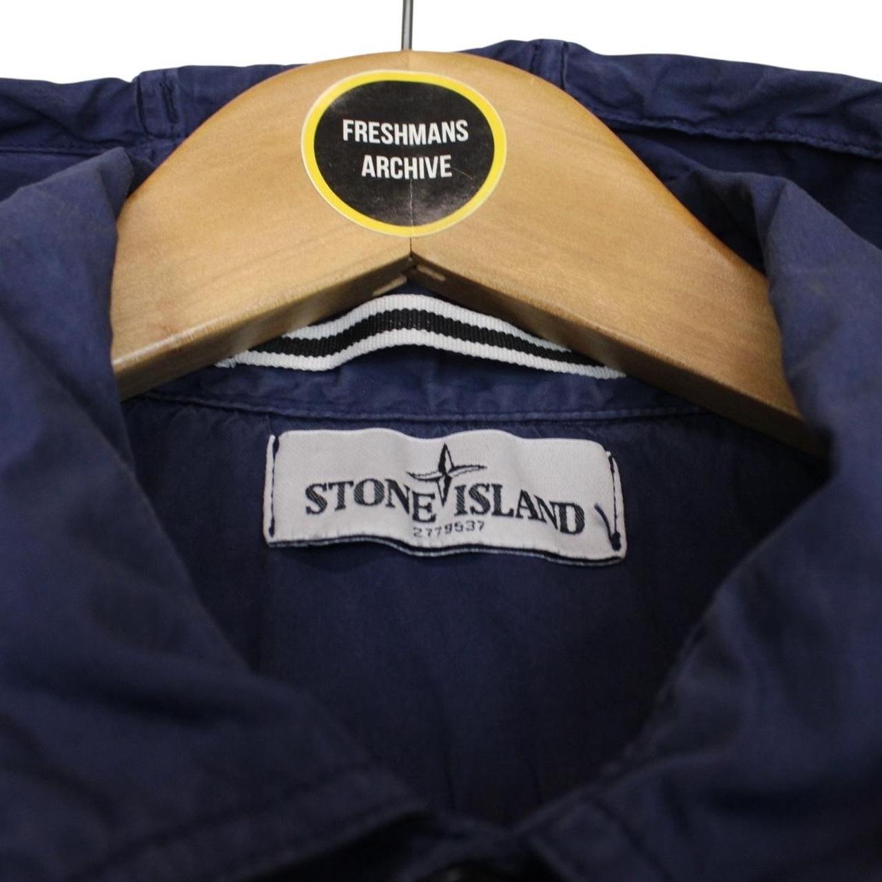 Stone Island SS 2012 Navy Blue Hydrophobic Cotton Overshirt Jacket