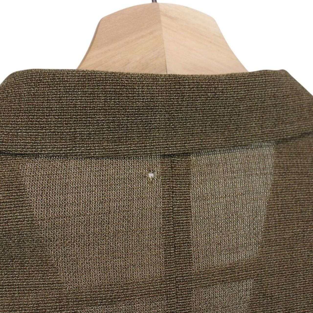 Burberry khaki brown blazer jacket with classic check lining and logo detail.
